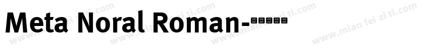 Meta Noral Roman字体转换